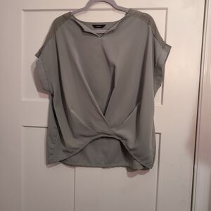 Vince Camuto Gray Twist Blouse